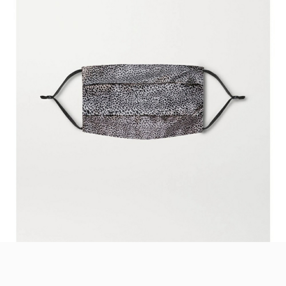 Silk Slip Leopard Pattern Face Mask